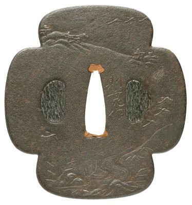 山水図鐔　則亮　Ｎｏｒｉｓｕｋｅ　Ｔｓｕｂａ.jpg