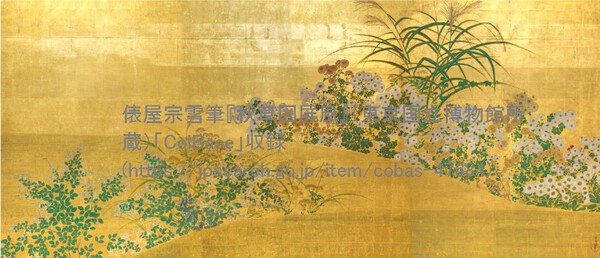 俵屋宗雪「紙本金地著色秋草図」.jpg