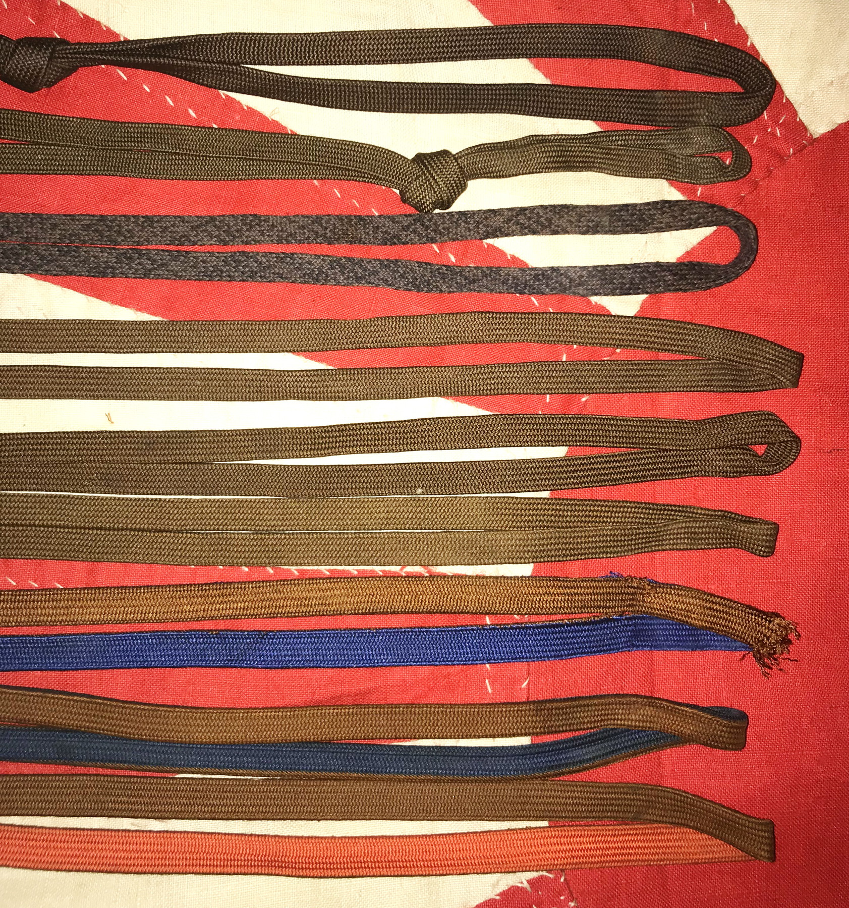 Paul & Shark Silk tassel-edge Rope Belt - Red